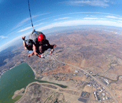 Free falling above Lake Elsinore, CA...on October 4, 2014.