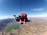 Free falling above Lake Elsinore, CA...on October 4, 2014.