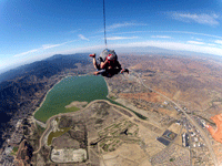 Free falling above Lake Elsinore, CA...on October 4, 2014.