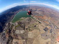 Free falling above Lake Elsinore, CA...on October 4, 2014.