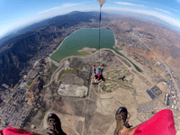 Free falling above Lake Elsinore, CA...on October 4, 2014.