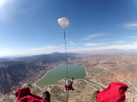 Free falling above Lake Elsinore, CA...on October 4, 2014.