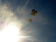 The main parachute deploys after 60 seconds of free fall...on October 4, 2014.