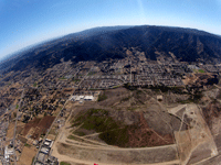 The drop zone at Skylark Field Airport as seen by the videographer...on October 4, 2014.