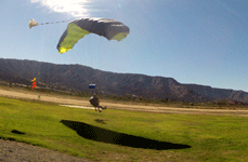 About to touch down on the drop zone at Skylark Field Airport...on October 4, 2014.