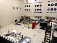 The cruise stage for the Mars 2020 mission on display inside JPL's SAF...on May 20, 2017.