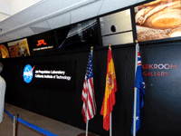 Inside the lobby of JPL's SFOF...on May 20, 2017.