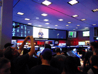 Inside the Mission Control Center at JPL's SFOF...on May 20, 2017.