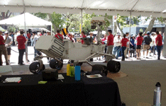 The full-size replica of the Curiosity Mars rover on display at NASA JPL...on June 9, 2018.