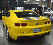 The Camaro used for Bumblebee in TRANSFORMERS.