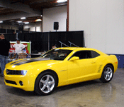 The Camaro used for Bumblebee in TRANSFORMERS.