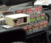 Inside the Delorean time machine from BACK TO THE FUTURE.