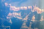 Flying over the Grand Canyon in Arizona.