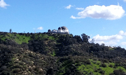 Griffith Observatory as seen from my parking spot down the hill...on January 21, 2017.
