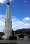 A snapshot of the Astronomers Monument at Griffith Observatory...on January 21, 2017.