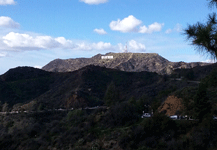 A snapshot of the Hollywood Sign as seen from Griffith Observatory...on January 21, 2017.