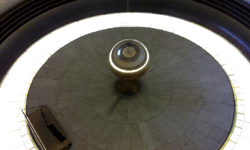 The pendulum inside Griffith Observatory's main lobby...on January 21, 2017.