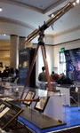 A cool refractor telescope inside a Griffith Observatory exhibit...on January 21, 2017.