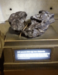 A meteorite on display at Griffith Observatory...on January 21, 2017.