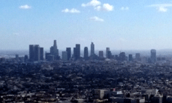 Downtown Los Angeles as seen from Griffith Observatory...on January 21, 2017.