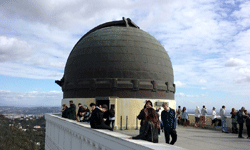 The dome housing the 12-inch Zeiss Telescope at Griffith Observatory...on January 21, 2017.