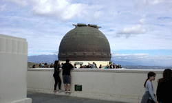 The dome housing the 12-inch Zeiss Telescope at Griffith Observatory...on January 21, 2017.