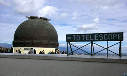 The dome housing the 12-inch Zeiss Telescope at Griffith Observatory...on January 21, 2017.