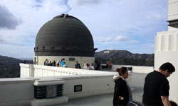 The dome housing the solar telescope at Griffith Observatory...on January 21, 2017.