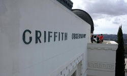 Taking photos on the rooftop of Griffth Observatory...on January 21, 2017.