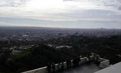 Century City and Culver City as seen from Griffith Observatory's rooftop...on January 21, 2017.