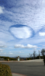 An odd cloud formation as seen from Griffith Observatory...on January 21, 2017.