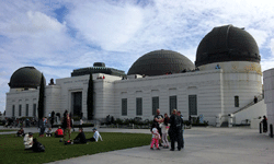 Admiring the architecture of Griffith Observatory...on January 21, 2017.