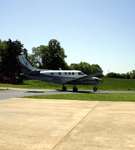 The Super King Air gets ready to go back to work after my H.A.L.O. tandem skydive, on April 29, 2013.