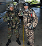 Posing for pictures before boarding the Super King Air for my H.A.L.O. tandem skydive, on April 29, 2013.