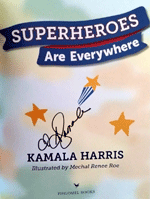 My autograph by former United States Vice President Kamala Harris.