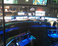 Inside the SFOF at NASA JPL...on September 8, 2014.