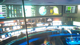 Inside the SFOF at NASA JPL...on September 8, 2014.