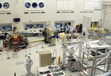 Another snapshot of the descent and cruise stages for the Mars 2020 rover inside the SAF at NASA JPL...on May 30, 2018.