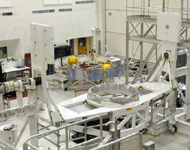 Another snapshot of the cruise stage for the Mars 2020 rover inside the SAF at NASA JPL...on May 30, 2018.