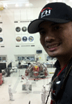 Posing for a photo inside the SAF at NASA JPL...on May 30, 2018.