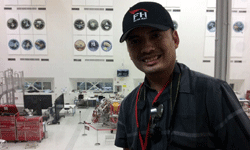 Posing for another photo inside the SAF at NASA JPL...on May 30, 2018.