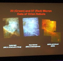 Images comparing SOFIA results to that of other telescopes.