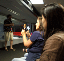 JPL Tweetup attendees receive an overview of the SFOF and NASA's Deep Space Network.