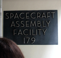 Outside the Spacecraft Assembly Facility, or SAF.