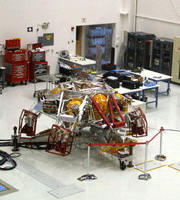 Tests being done on Curiosity's descent stage.