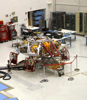 Tests being done on the Curiosity rover and its descent stage.