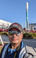 Taking a selfie with Delta II.