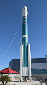 Another snapshot of Delta II standing tall at the Kennedy Space Center Visitor Complex.