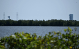 United Launch Alliance's SLC-41 pad as seen from across the Banana River as well.