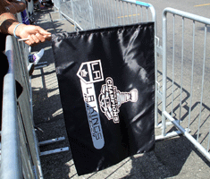 At the Los Angeles Kings' championship parade after they won the 2014 Stanley Cup final.